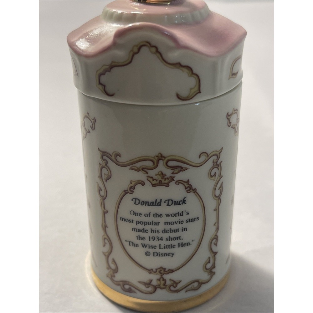 Walt Disney Spice Jar Collection Donald Duck Tarragon Jar 1995 Lenox Porcelain - Picture 5 of 15